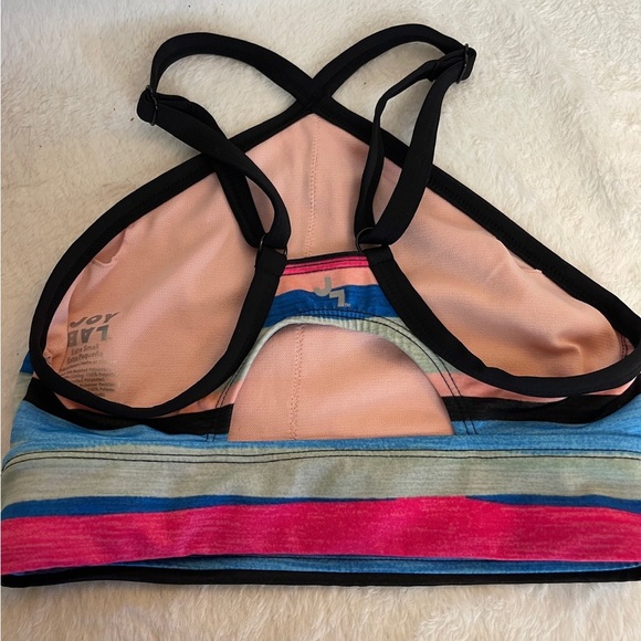 JoyLab Colorful Halter Top with Black Trim - Picture 3 of 5